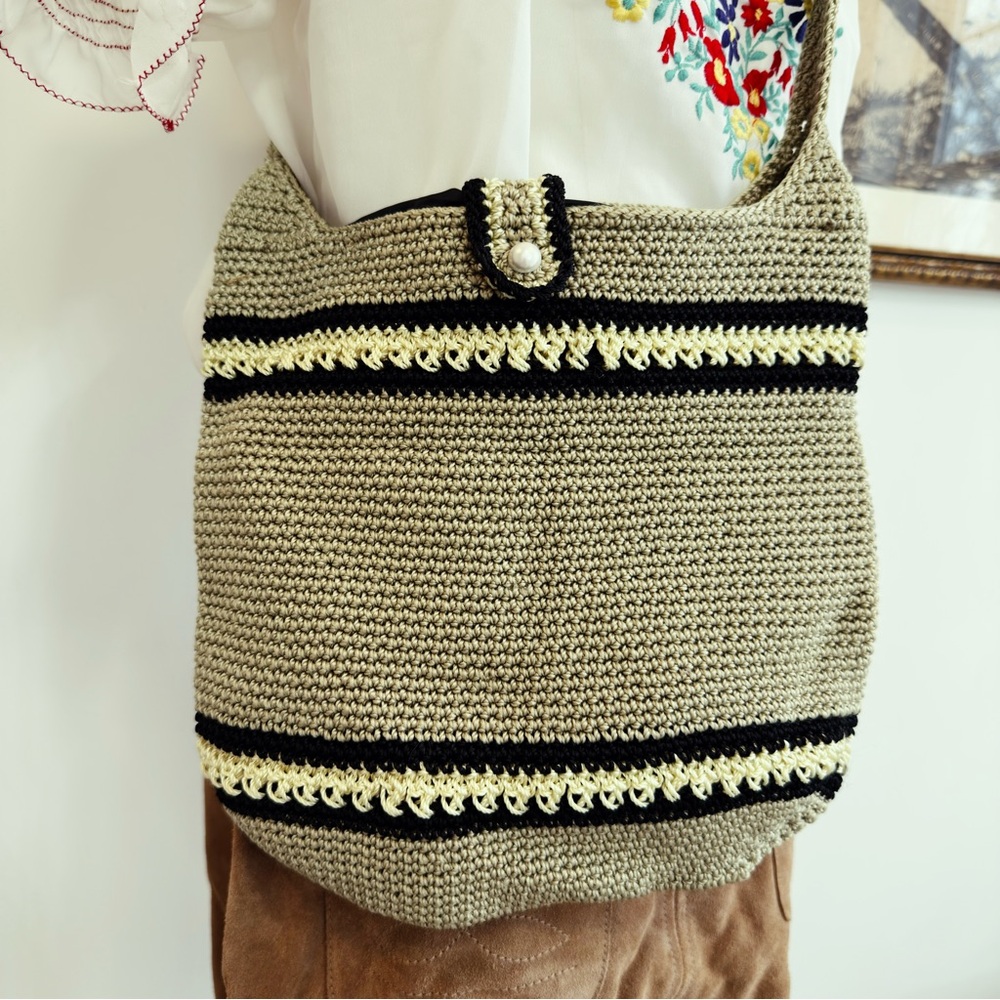 ✨ VINTAGE crochet crossbody bag - Picture 2 of 4